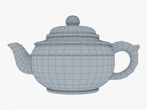 Clay Teapot 350ml M 1 3D Model