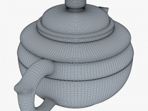 Clay Teapot 350ml M 1 3D-Modell