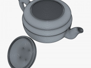 Clay Teapot 350ml M 1 3D-Modell