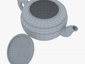 Clay Teapot 350ml M 1 3D-Modell