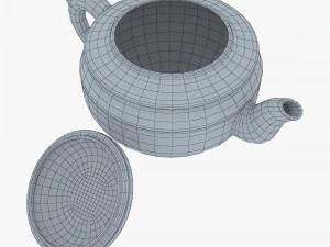 Clay Teapot 350ml M 1 3D Model
