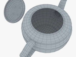 Clay Teapot 350ml M 1 3D Model