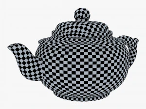 Clay Teapot 350ml M 1 3D Model