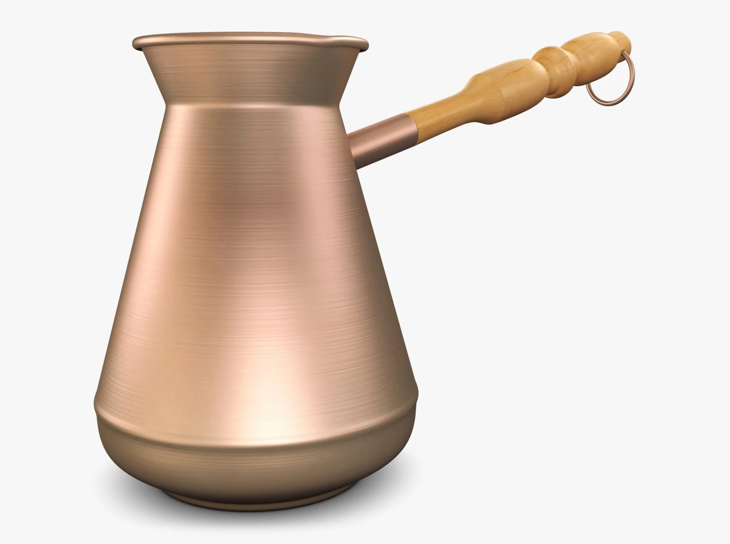 Turkish Coffee Pot M 1 3D Model .c4d .max .obj .3ds .fbx .stl .blend 