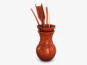 Conjunto de ferramentas para ch&aacute; de cerim&ocirc;nia M 1 Modelo 3D