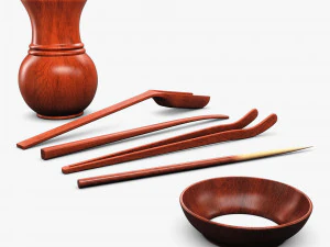Ceremony Tea Tool Set M 1 3D Model