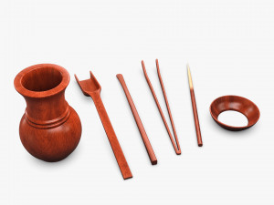 Ceremony Tea Tool Set M 1 3D Модель