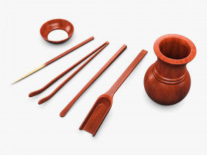 Ceremony Tea Tool Set M 1 3D Модель