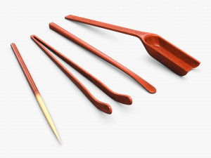 Ceremony Tea Tool Set M 1 3D Модель