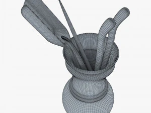 Ceremony Tea Tool Set M 1 3D Model
