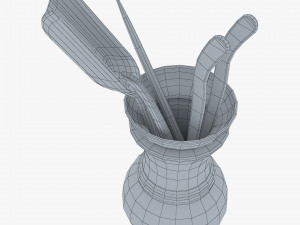 Ceremony Tea Tool Set M 1 3D Модель