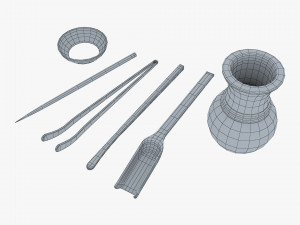 Ceremony Tea Tool Set M 1 3D Модель