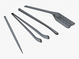 Ceremony Tea Tool Set M 1 3D Модель