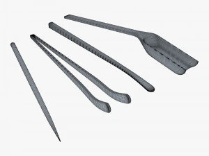 Ceremony Tea Tool Set M 1 3D Model