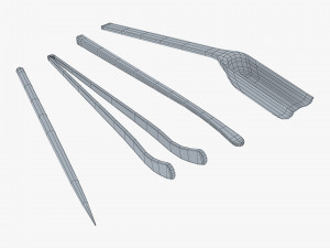 Ceremony Tea Tool Set M 1 3D Модель