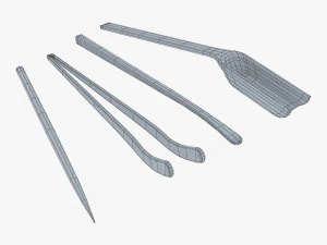 Ceremony Tea Tool Set M 1 3D Model