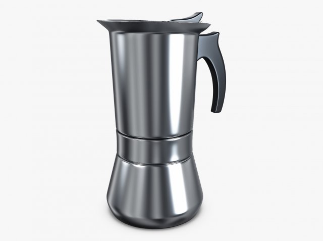 Geyser Coffee Maker 450ml M 1 3D 模型 .c4d .max .obj .3ds .fbx .stl .blend 