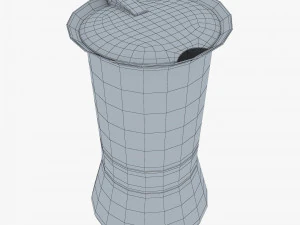 Cafeteira Geyser 450ml M 1 Modelo 3D