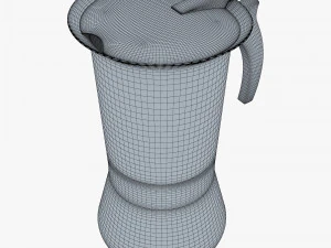 Cafeteira Geyser 450ml M 1 Modelo 3D
