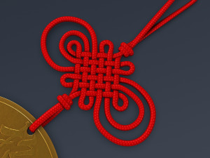 Hanging Feng Shui Coin M 1 Model 3D