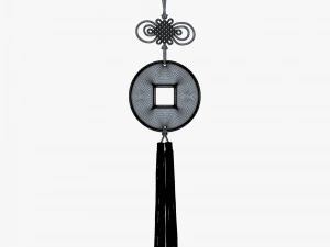 Hanging Feng Shui Coin M 1 3D Model