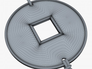 Hanging Feng Shui Coin M 1 Model 3D