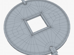 Hanging Feng Shui Coin M 1 Model 3D
