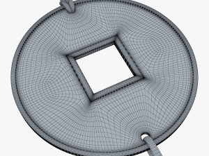 Hanging Feng Shui Coin M 1 Model 3D