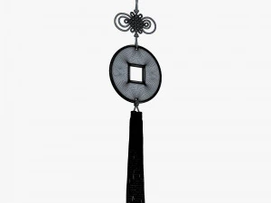 Hanging Feng Shui Coin M 1 3D Model