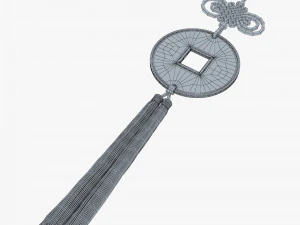 Hanging Feng Shui Coin M 1 3D Model