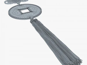 Hanging Feng Shui Coin M 1 3D Model