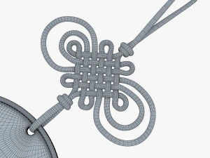 Hanging Feng Shui Coin M 1 3D Model