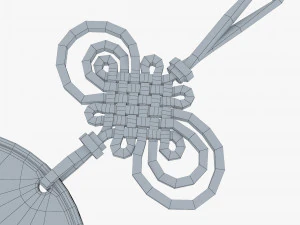 Hanging Feng Shui Coin M 1 3D Model
