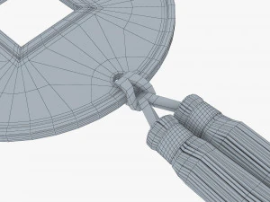 Hanging Feng Shui Coin M 1 3D Model