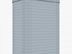 Aufbewahrungsbeh&auml;lter aus Stahl 3L M 1 3D Modell