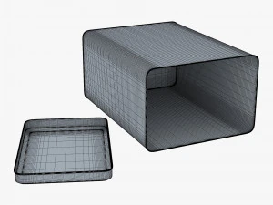 Aufbewahrungsbeh&auml;lter aus Stahl 3L M 1 3D Modell