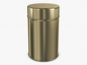 Kitchen Storage Steel Jar 250 gram M 1 3D Model