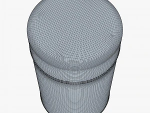Kitchen Storage Steel Jar 250 gram M 1 3D Model
