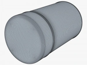 Kitchen Storage Steel Jar 250 gram M 1 3D Model