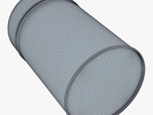 Kitchen Storage Steel Jar 250 gram M 1 3D Model