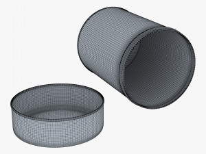 Kitchen Storage Steel Jar 250 gram M 1 Modelo 3D