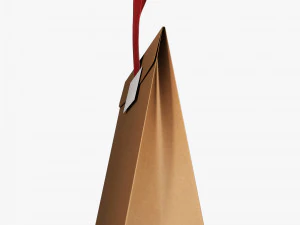 Gift Paper Bag M 1 3D Model