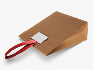 Gift Paper Bag M 1 3D 모델