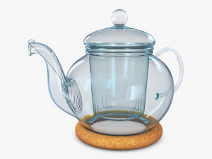 Glass Teapot 350ml M 1 3D Model