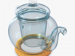 Glass Teapot 350ml M 1 Modelo 3D