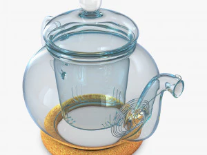Glass Teapot 350ml M 1 3D Model