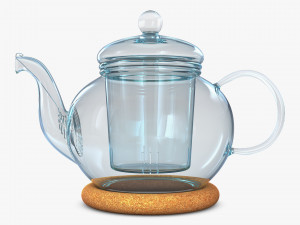 Glass Teapot 350ml M 1 Modelo 3D