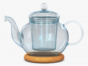 Glass Teapot 350ml M 1 3D Model
