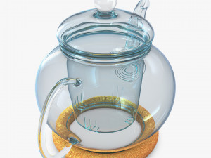 Glass Teapot 350ml M 1 Modelo 3D