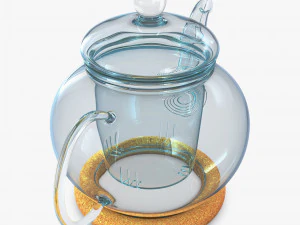Glass Teapot 350ml M 1 3D Model
